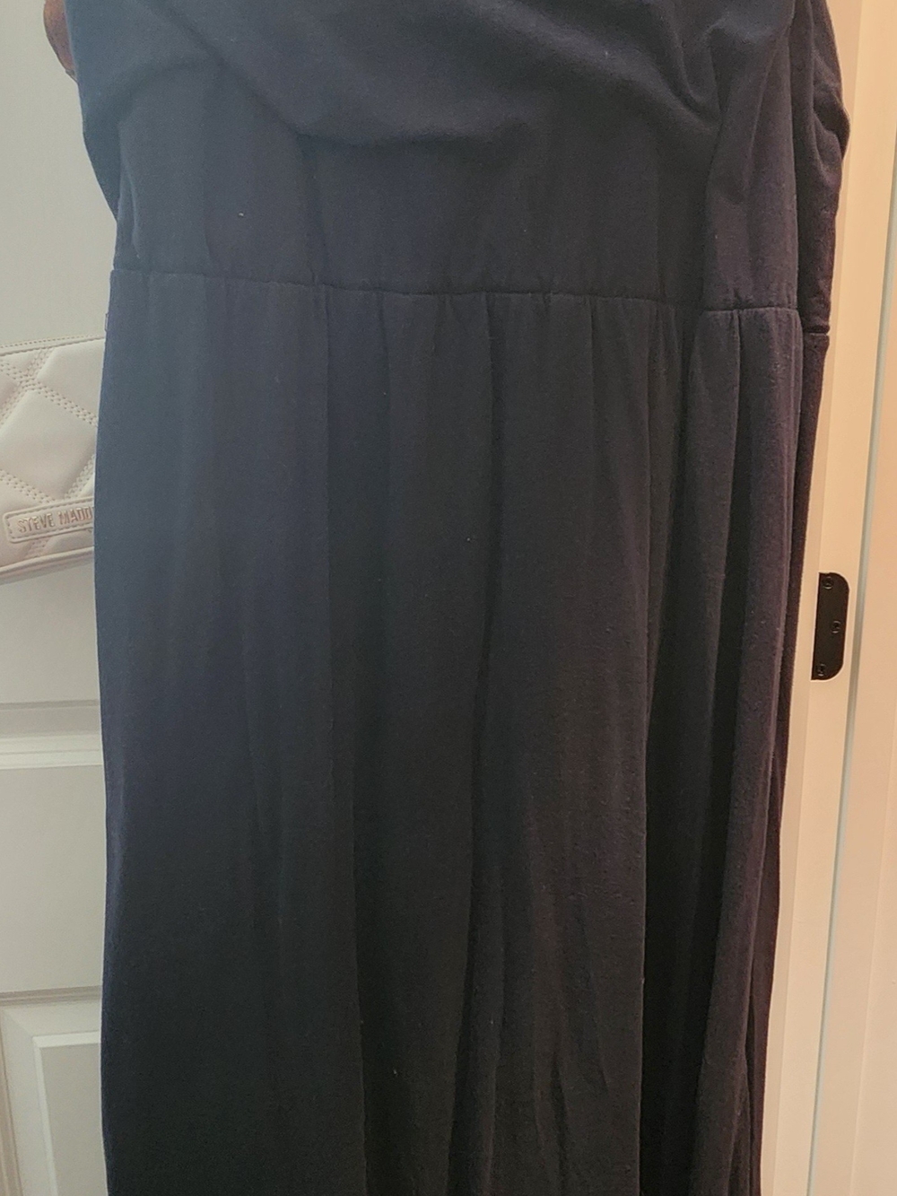 Jessica London Black Maxi Dress with Soft Gathered Waist